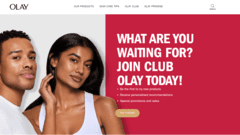 SEO promotion of OLAY.CO.UK cosmetics online store