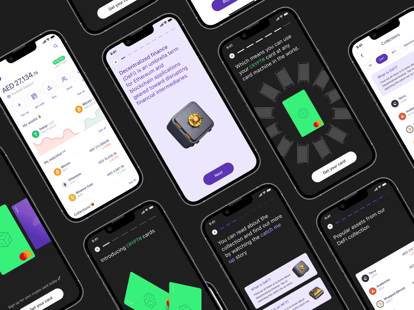 Product Design for a Crypto Exchange App & Card by Anyday Design