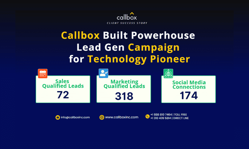 Callbox Built Powerhouse Lead Gen Campaign for TEchnology pioo by ...